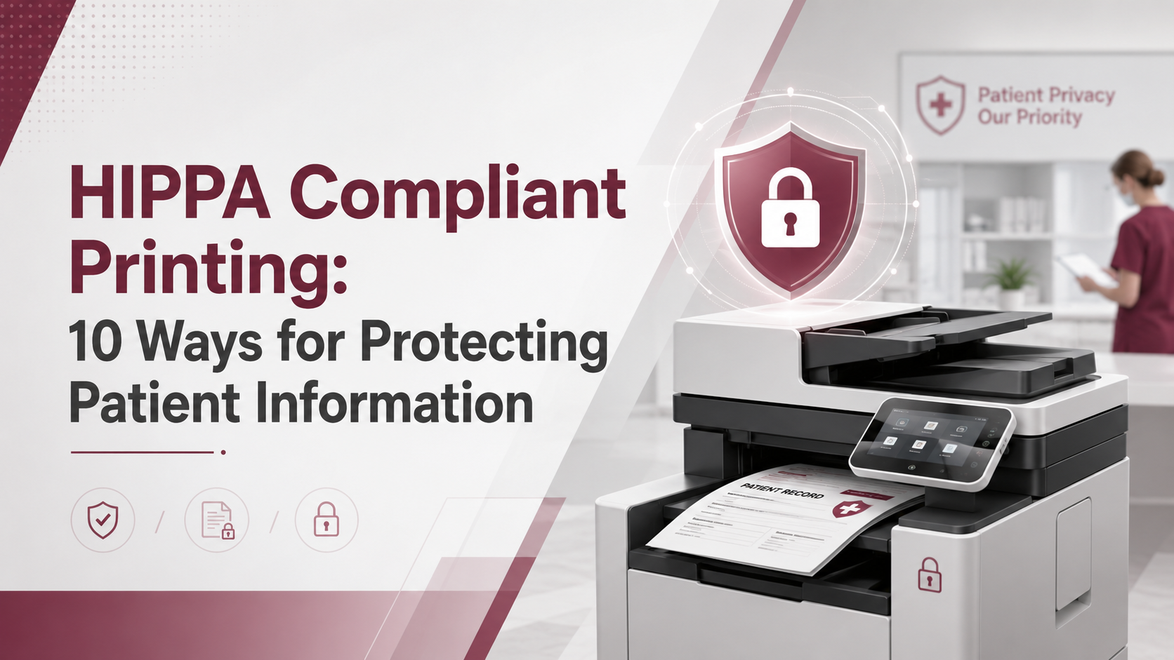 HIPPA-compliant printing