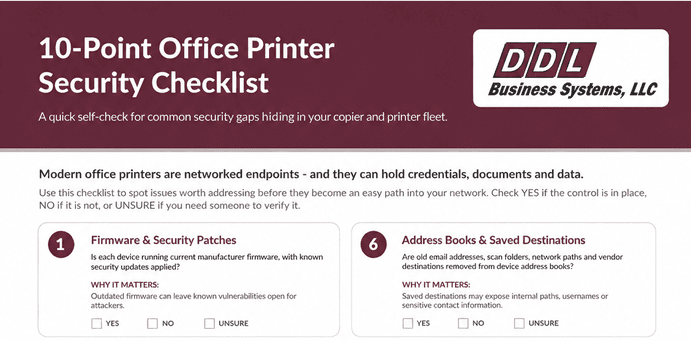 10 Point Office Printer Preview