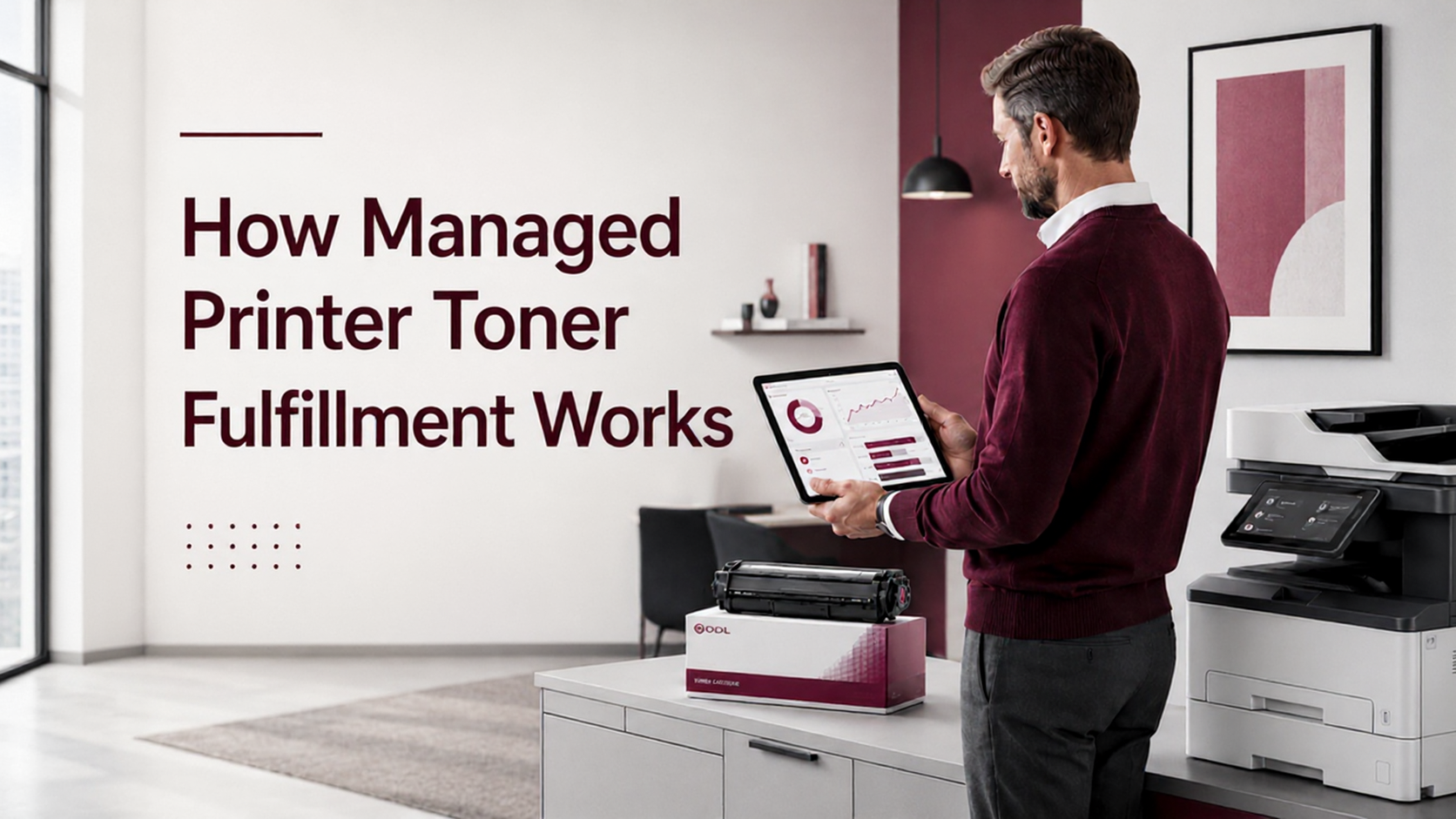 How managed toner fulfillment works.